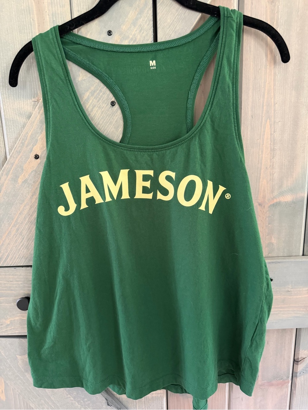Jameson Irish Whiskey Green Racerback Tank Top Size M